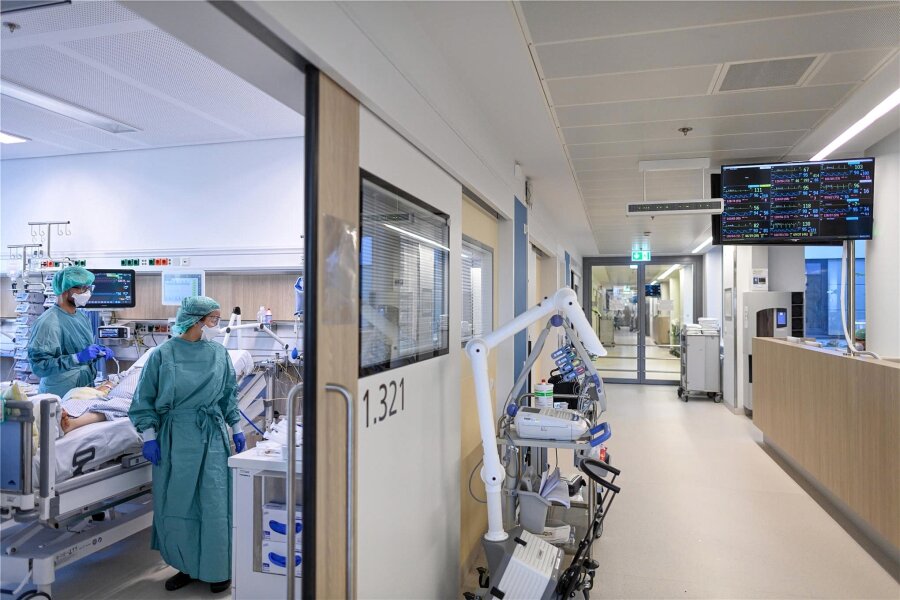 Eines der 100 besten Krankenhäuser der Welt steht in Sachsen - Intensivstation am Universitätsklinikums Dresden.