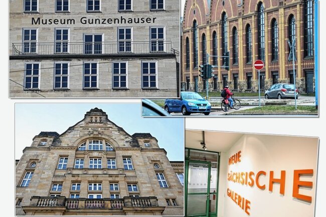 Einmal im Monat freier Eintritt in  Chemnitzer Museen soll komplett gestrichen werden - Ob Gunzenhauser, Industriemuseum,Neue Sächsische Galerie oder Kunstsammlungen: Einmal im Monat freien Eintritt soll es nach dem Willen der Stadt nicht mehr geben. Fotos:Andreas Seidel (3) und Toni Söll
