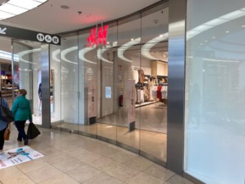 Der Laden der Modekette H & M in den Zwickau Arcaden hatte bereits am Mittwochnachmittag geschlossen.