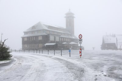 Eisheilige bringen Schnee ins Erzgebirge - 