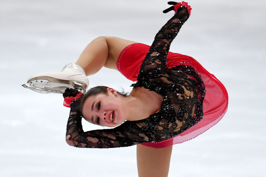 Eiskunstlauf: Olympiasiegerin Sagitowa verpasst Podium - Die russische Eiskunstläuferin Alina Sagitowa