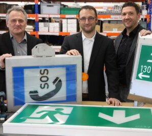 Elektrofirma startet am neuen Standort durch - Michael Knaak, Julian Georgi und Andreas Nöske (von links) sind die Geschäftsführer der GAZ.