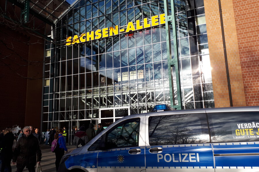Entwarnung nach erneuter Drohung gegen Chemnitzer Sachsenallee - 