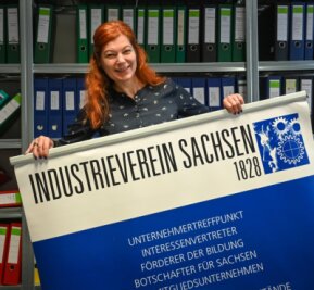 Erbepflege mit Blick nach vorn - Katrin Hoffmann ist Geschäftsführerin des Chemnitzer Industrievereins und gehört dem Vorstand des gerade neu gegründeten Landesverbandes Industriekultur an. 