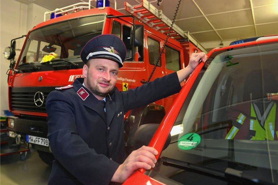 Erhält Altmittweida ein neues Löschfahrzeug? Entscheidung ist gefallen - Ronny Müller, Wehrleiter der Feuerwehr Altmittweida, freut sich, dass neue Technik angeschafft werden soll.