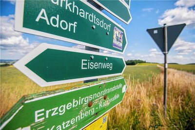 Erheblich beschädigt: Beliebter Eisenweg muss dringend saniert werden - Der zwei Kilometer lange Abschnitt des Eisenwegs zwischen Burkhardtsdorf und Meinersdorf muss dringend instand gesetzt werden.