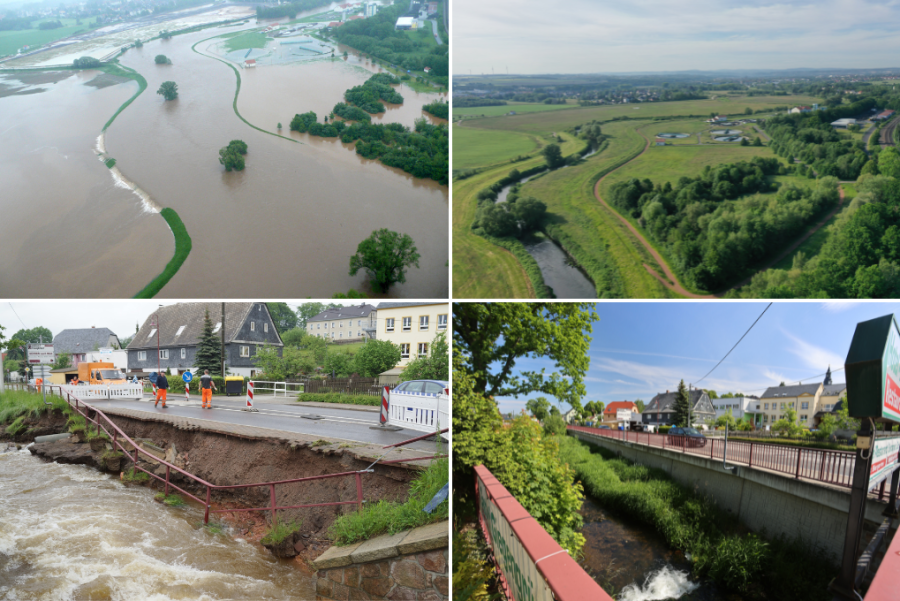Erinnerung an die Flut 2013: Als der Wasserstand der Mulde in Zwickau gut neunmal so hoch war - 