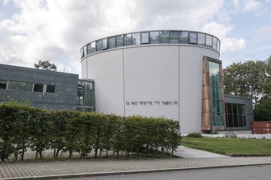 Ermittlungen nach antisemitischem Vorfall an Chemnitzer Synagoge - Ort des Geschehens: Die jüdische Synagoge an der Stollberger Straße in Chemnitz.