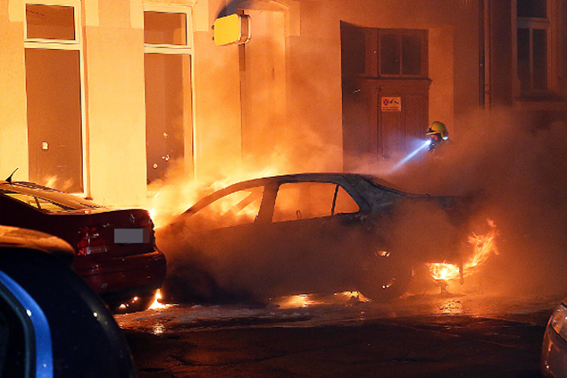 Erneut Auto in Chemnitz ausgebrannt - 