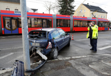 Erneut Unfälle mit Straßenbahnen in Chemnitz - 