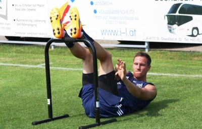 Erneuter Anlauf für Testspiel des Chemnitzer FC - Auch für Tim Danneberg steht heute im Trainingslager wieder ein umfangreiches Pensum an.