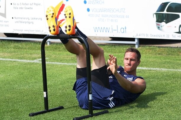 Erneuter Anlauf für Testspiel des Chemnitzer FC - Auch für Tim Danneberg steht heute im Trainingslager wieder ein umfangreiches Pensum an.