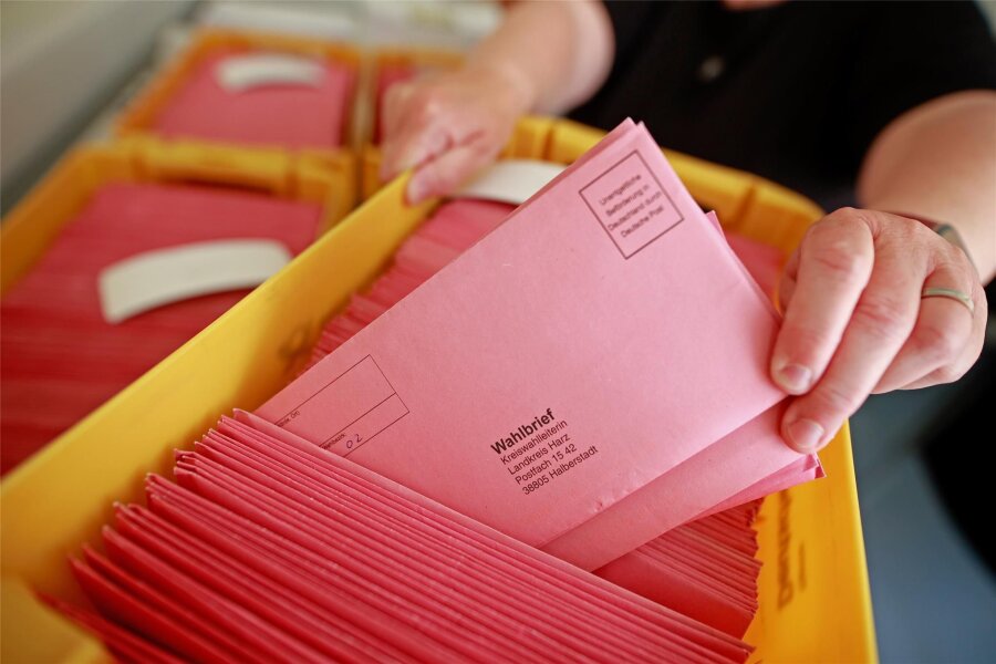 Erste Wahlergebnisse in Mittelsachsen: Dorfchemnitz bei Europawahl erneut AfD-Hochburg - In Mittelsachsen sind mehr Briefwahlvorstände im Einsatz, als noch vor fünf Jahren. (Symbolbild).