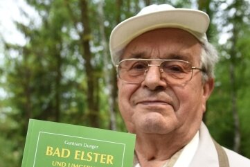 Erster sächsischer Heilwald in Bad Elster - Bad Elsters Chronist Guntram Dunger hält seit vielen Jahren durch Publikationen das Wissen zum Brunnenberg wach. 