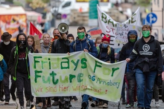 Erzgebirger beteiligen sich am globalen Klimastreik - Vor einem Jahr fand die letzte Demo in der Kreisstadt statt. 