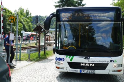 Erzgebirgsbahn fährt ab Zschopau im Schienenersatzverkehr - 