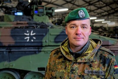 Erzgebirgskaserne soll für 65 Millionen Euro modernisiert werden - Oberstleutnant Thomas Spranger, Kommandeur des Panzergrenadierbataillons 371 "Marienberger Jäger". 