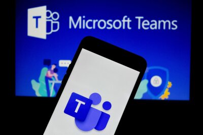 EU: Microsoft unterstützt Teams mutmaßlich regelwidrig - Das Logo der Kommunikationsanwendung Teams von Microsoft ist auf einem Handy zu sehen.