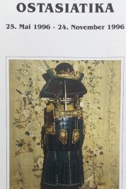 Exponate aus Waldenburg wurden doch schon gezeigt - Die Samurai-Rüstung war damalsTitelbild der "Ostasiatiker", die 1996 gezeigt wurde. 