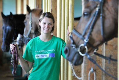 "Für das Leben sehr viel gelernt" - 
              <p class="artikelinhalt">Während ihrer Zeit in Sachsen hat Hobbyreiterin Ann-Berit Kerker noch viel über Pferde gelernt. </p>
            
