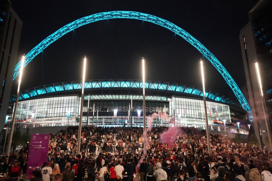 Fanvertreter: Keine Sicherheitssorgen vor Europacup-Finals - Das Endspiel der Champions League findet in diesem Jahr im Londoner Wembley-Stadion statt.