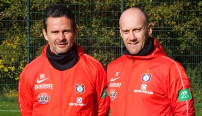 FC Erzgebirge Aue verstärkt Trainerteam - Chefcoach Dirk Schuster und Co-Trainer Frank Steinmetz. 
