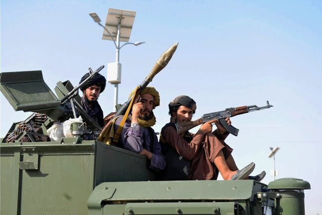 Taliban-Kämpfer in Kandahar. 