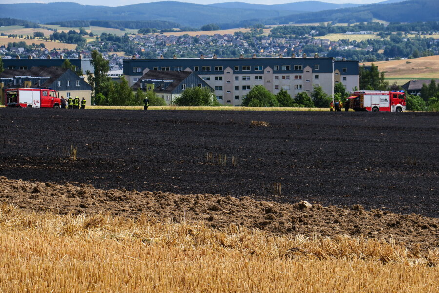 Feldbrand in Schneeberg - 