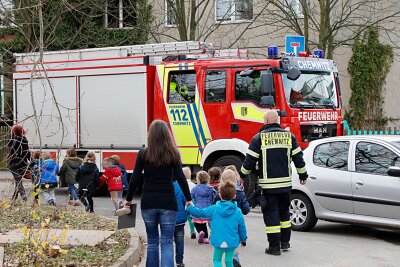 Feuer in Chemnitzer Kindertagesstätte - Die Chemnitzer Feuerwehr war am Morgen wegen eines Feuer in einer Kita im Einsatz.