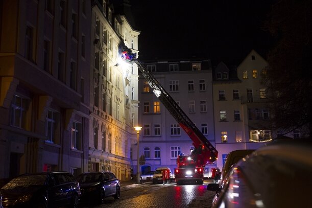 Feuer in Plauener Dachgeschosswohnung - 