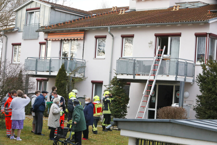 Feueralarm im betreuten Wohnen in Glauchau am 4. Advent - 