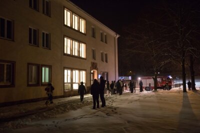 Feueralarm in Freiberger Studentenwohnheim - 