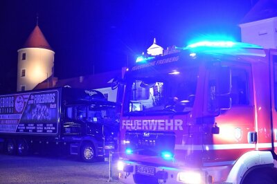 Feuerwehreinsatz am Schloss Freudenstein - 