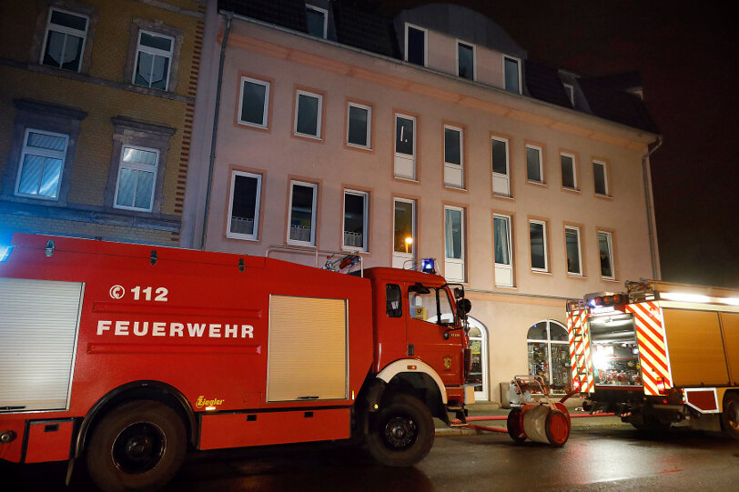 Feuerwehreinsatz an der Bernhardstraße - 