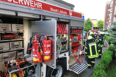 Feuerwehreinsatz an der Lößnitzer Schillerstraße - 