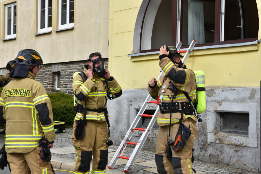 Feuerwehreinsatz wegen Essensbrand in Stollberg