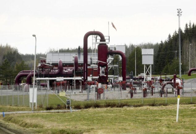 Gasanlage von Gasum in Räikkölä, Imatra, Finnland