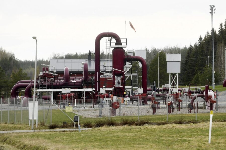 Finnischer Energiekonzern: Russland stellt Gas-Lieferung ein - Gasanlage von Gasum in Räikkölä, Imatra, Finnland