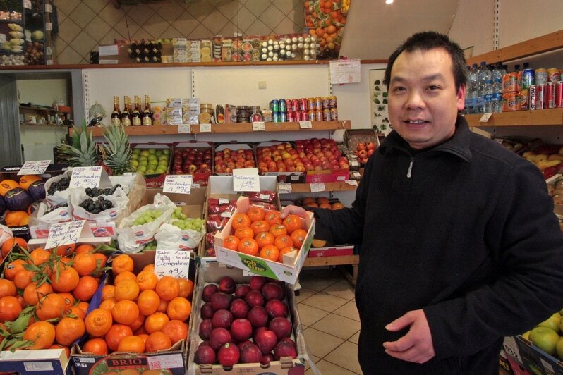Obst-und Gemüsehändler Nguyen Viet Tho 