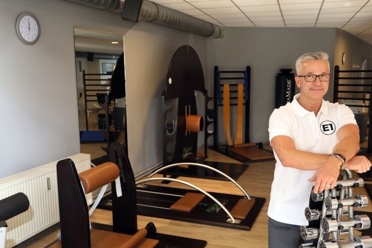 Fitnessstudio ändert mehr als nur den Namen - Jörg Esche in seinem Fitnessstudio in Hohenstein-Ernstthal. Das neue Konzept ist noch mehr auf die Kunden zugeschnitten. 
