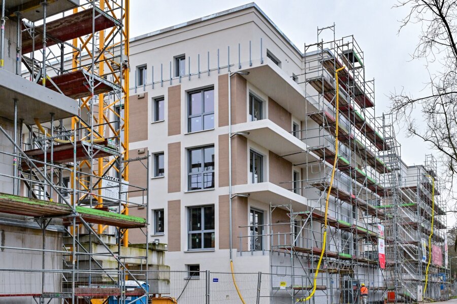 Flaute im Wohnungsbau hält auch im März an - Im März wurde nach offiziellen Angaben der Neubau von 14.700 Wohnungen genehmigt.