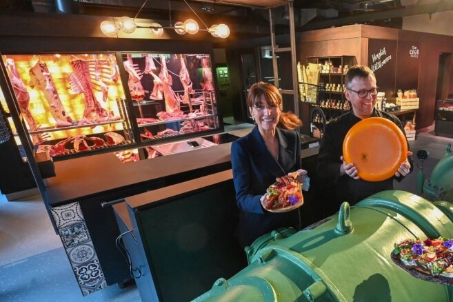 Die Macher des Markthauses Micaela Schönherr, Roland Keilholz und Susann Hutter (von links) wollen Chemnitzer für frisches Essen begeistern.