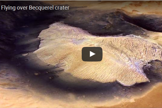 Flug über den Krater Becquerel - 