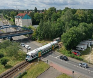 Fördermittel für sicheren Zugverkehr - Die eingleisige Strecke der Vogtlandbahn zwischen Zwickauer Stadthalle und Hauptbahnhof bekommt ein neues Zugsicherungssystem. 