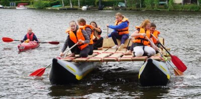 Fördertopf öffnet sich für Kommunen - Eine Bootsfahrt gehörte zum Programm des vom Europäischen Sozialfonds geförderten Feriencamps in Mittweida. 