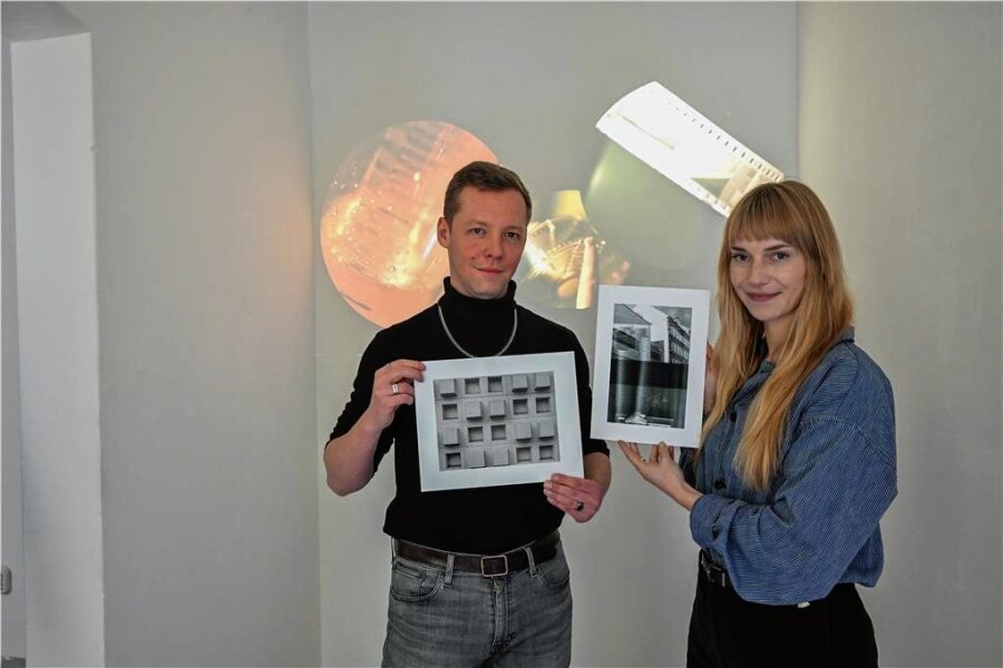 Fotoschau in Chemnitz zeigt Bilder eines Stadtteils - Eric Bachmann und Linda Kolodjuk sind Teilnehmer eines Foto-Workshops und zeigen ihre Bilder vom Sonnenberg, die in einer Ausstellung zu sehen sind. 