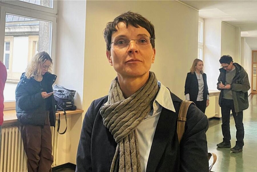 Frauke Petry kämpft um ihren Ruf - Ex-AfD-Chefin Frauke Petry am Dienstag kurz vor der mündlichen Verhandlung vor dem OLG zu Buch-Passagen.