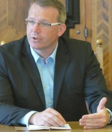 Freiberger Oberbürgermeister Sven Krüger wird ins Amt eingeführt - 