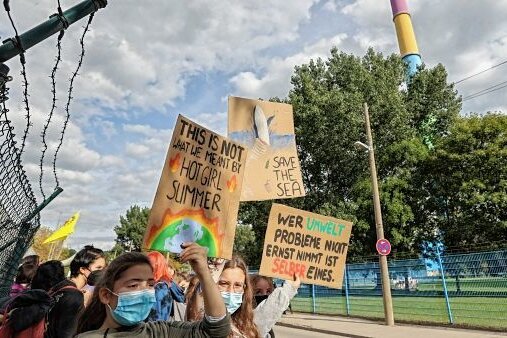 Fridays-for-Future-Aktivisten planen mehrere Aktionen - Der letzte Klimastreik fand im Herbst 2022 statt. Damals führte die Demonstration zum Kraftwerk von Eins Energie. 