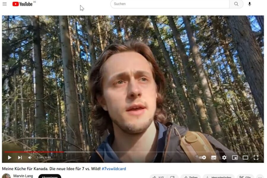 Frisch aus dem Erzgebirgswald: Youtube-Neuling Marvin Lang bewirbt sich bei "7 vs wild" - Sympathie statt Action: Bewerber Marvin Lang